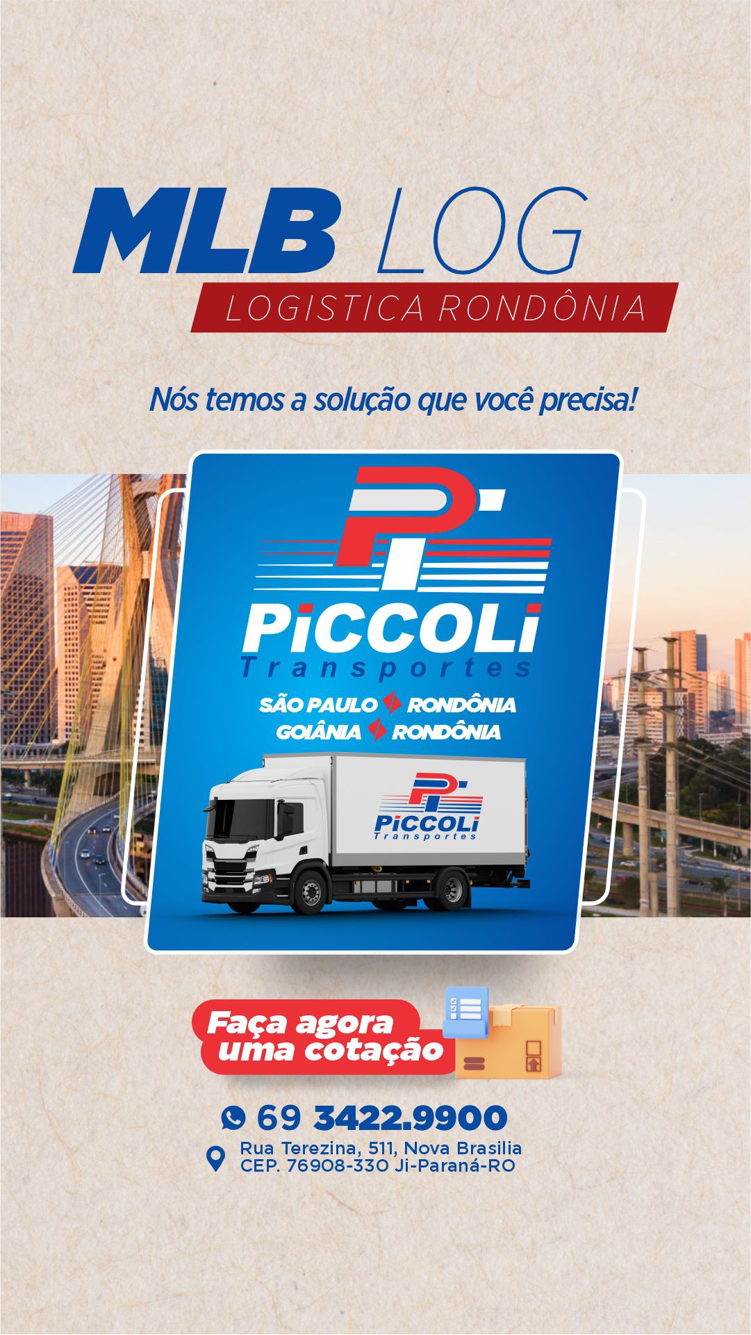 Logo M L B LOG CARGAS EXPRESSAS