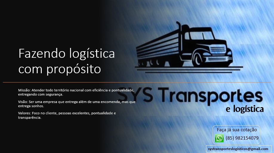 Logo Sys Transportes E Logistica